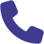 call management icon blue