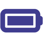 battery life icon blue
