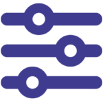 configuration icon blue
