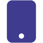mobile app icon blue