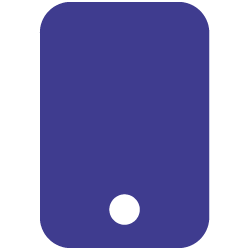 mobile app icon blue